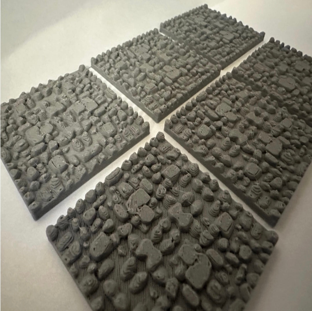 Modular 2x2 Rocky Dungeon Floor Terrain Tiles - UK delivery included.