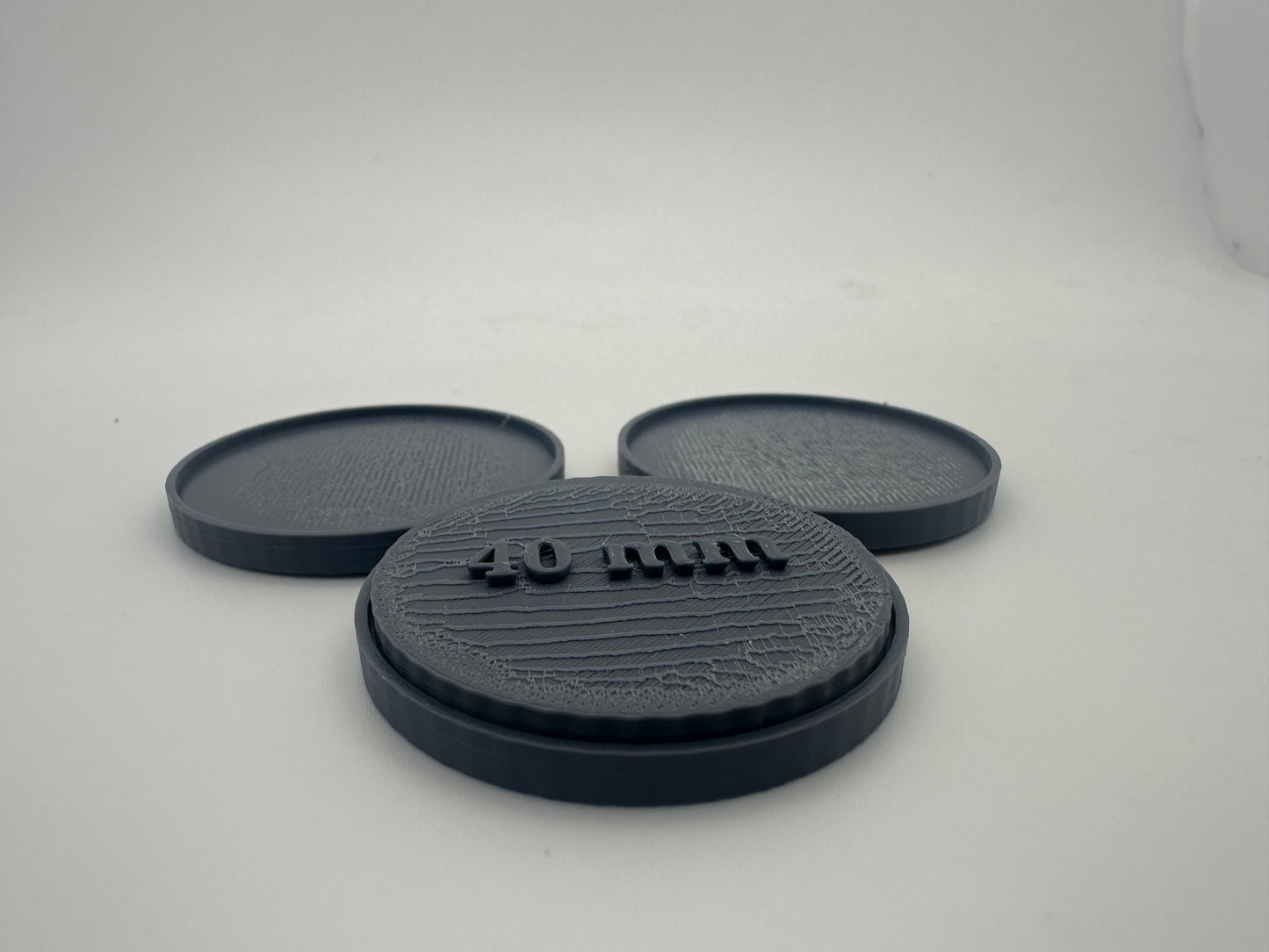 40mm Round Movement Tray Bases – Textured Wargaming Unit Bases – UK Delivery Included