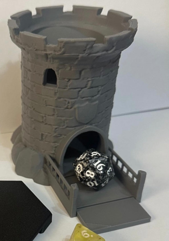 3D Printed Castle Dice Tower – Fantasy Dice Roller for Tabletop RPGs