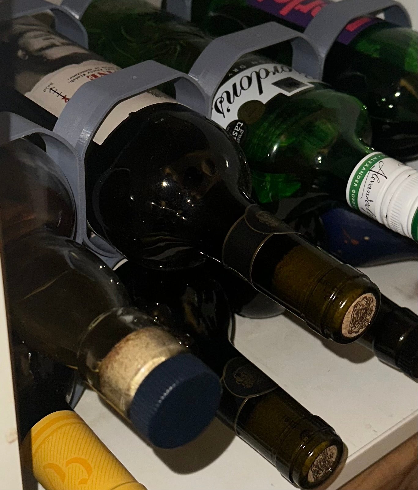 High-Capacity Wine Rack Compatible with Kallax Units – 16 Bottle Storage - UK delivery included.