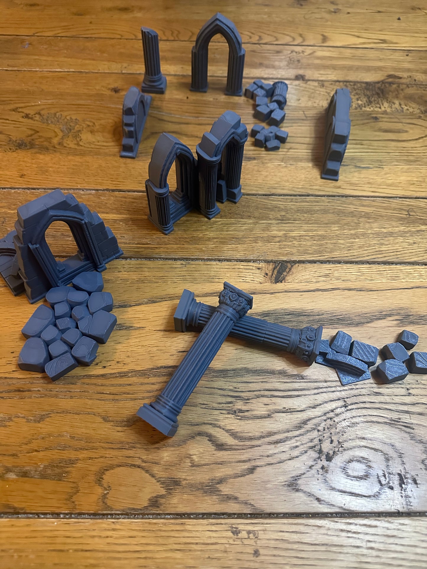 Gothic Ruins Terrain Set – Modular Two-Building Bundle – UK Delivery Included