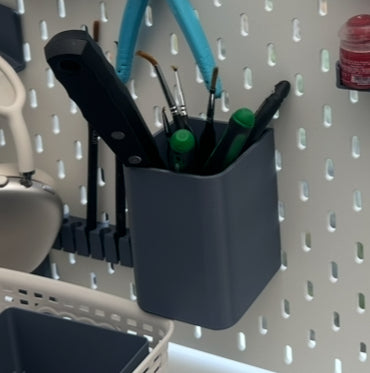 Pegboard Tool Cup Holder 2 Pack 3D Printed Workshop Storage Organizer UK Delivery Included