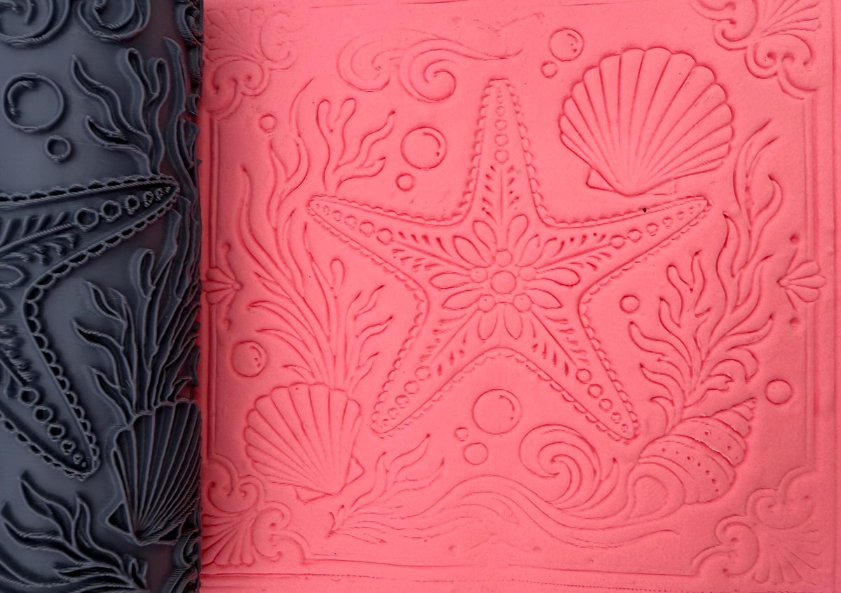 Starfish Seashell Texture Roller No. 54