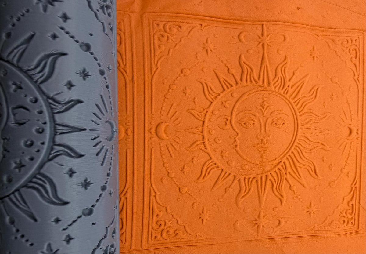 Celestial Sun & Moon Texture Roller No. 60