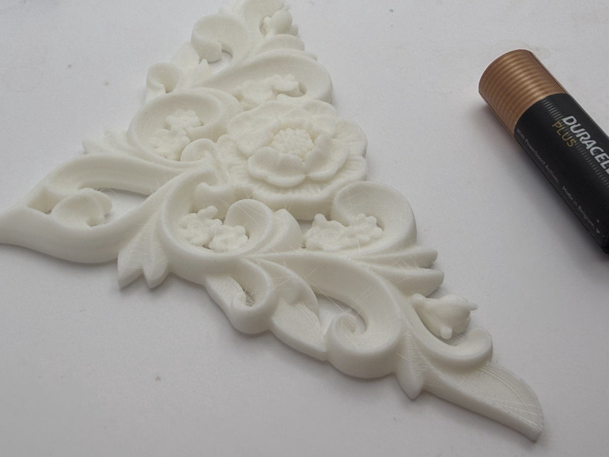 Style 2 Pair Ornate Floral Corner Frieze Appliques Victorian Furniture Decor