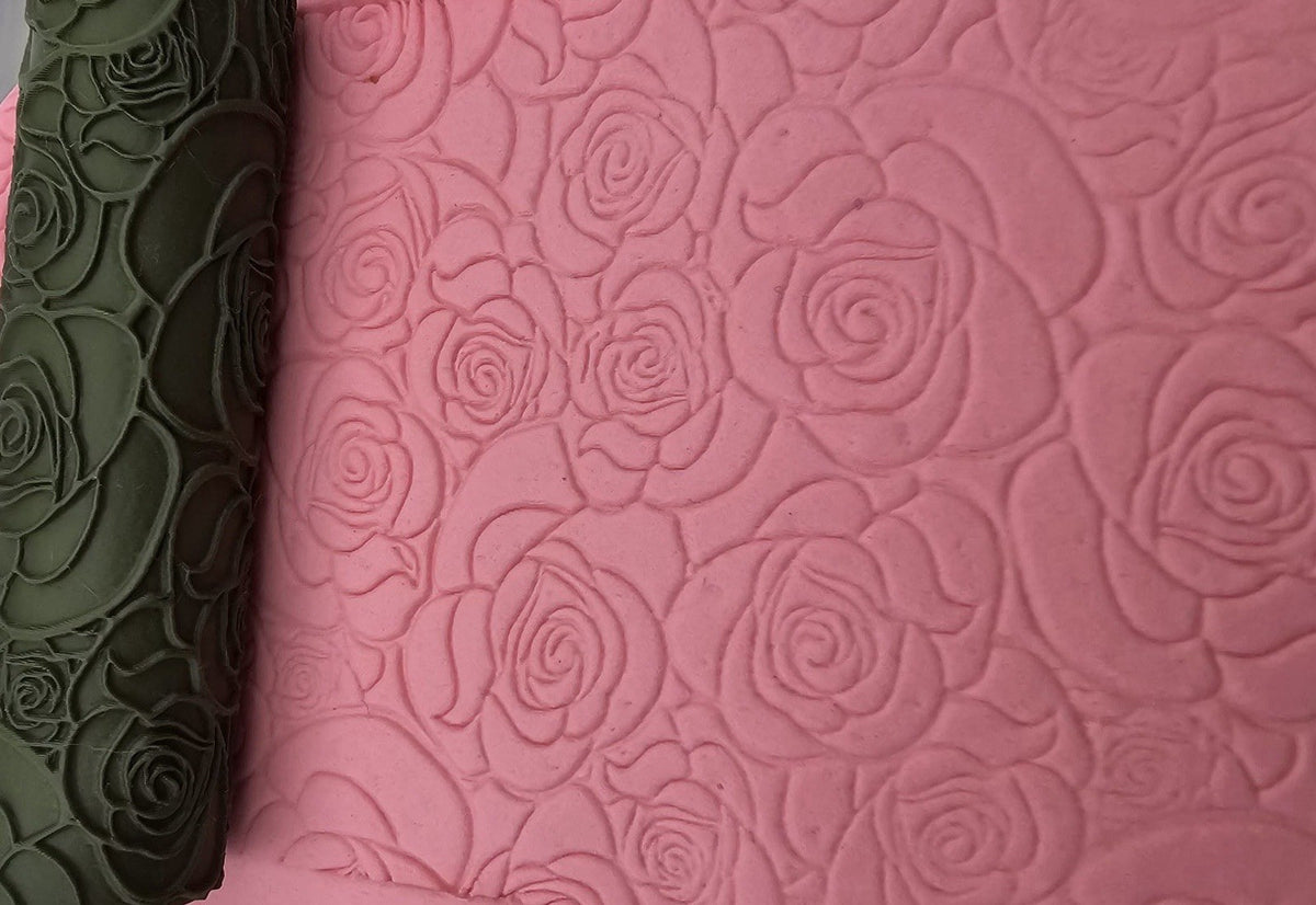 Rose Emboss & Deboss Texture Roller Pair No. 42
