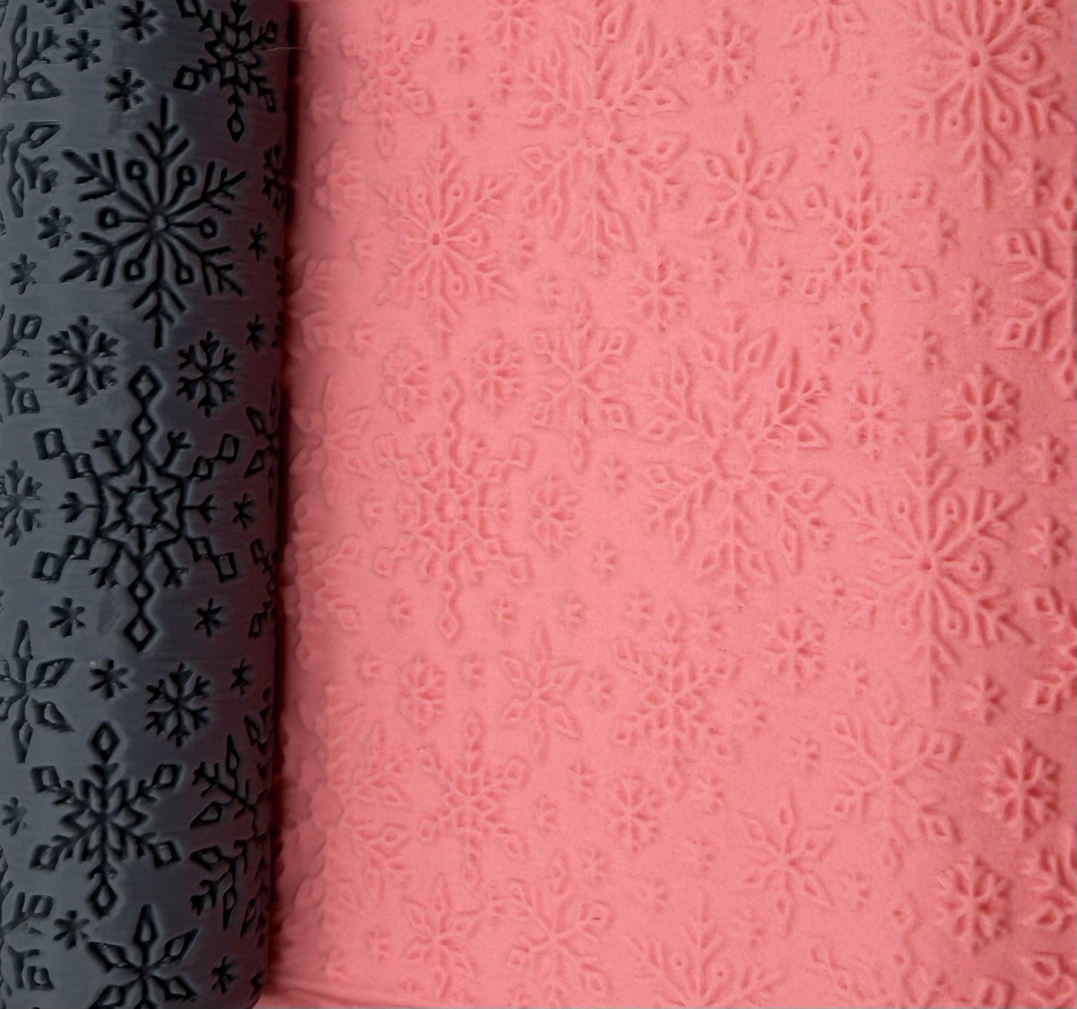 Snowflake Emboss & Deboss Texture Roller Pair No. 33