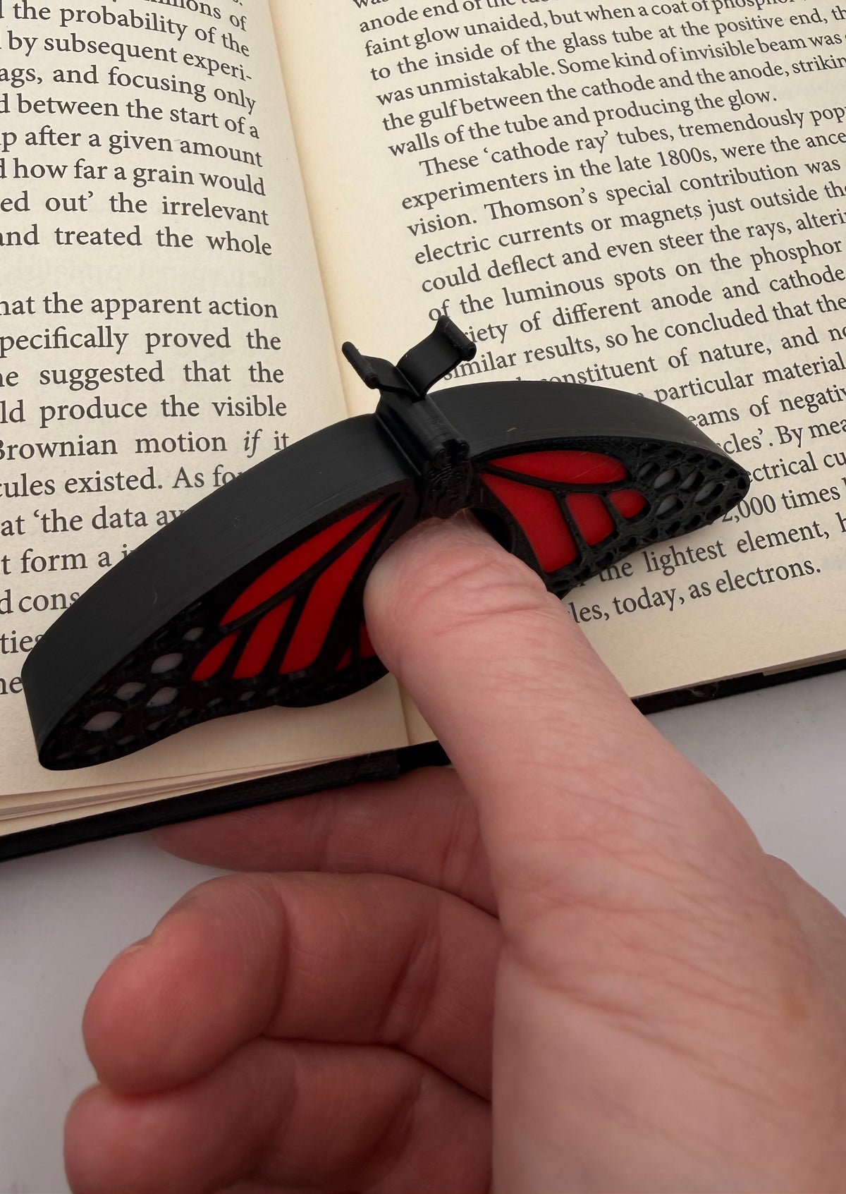Butterfly Page Holder No. 2 – thumb book holder – photo 1