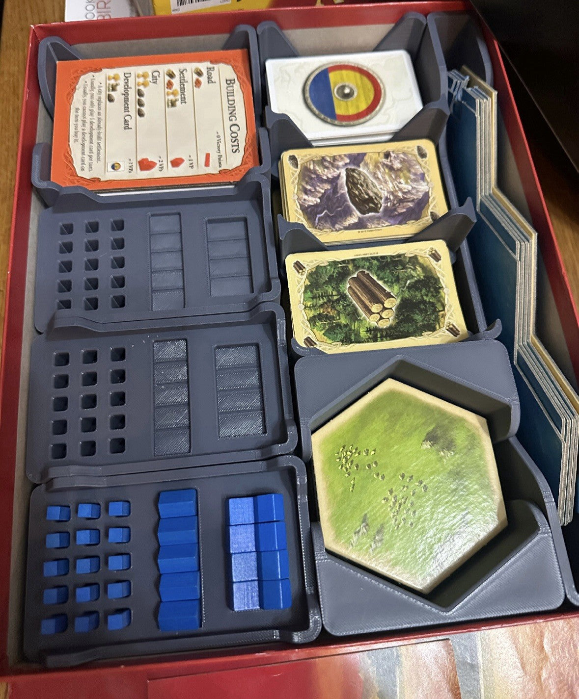 Complete organiser bundle box insert packed in game box – compatible with Catan