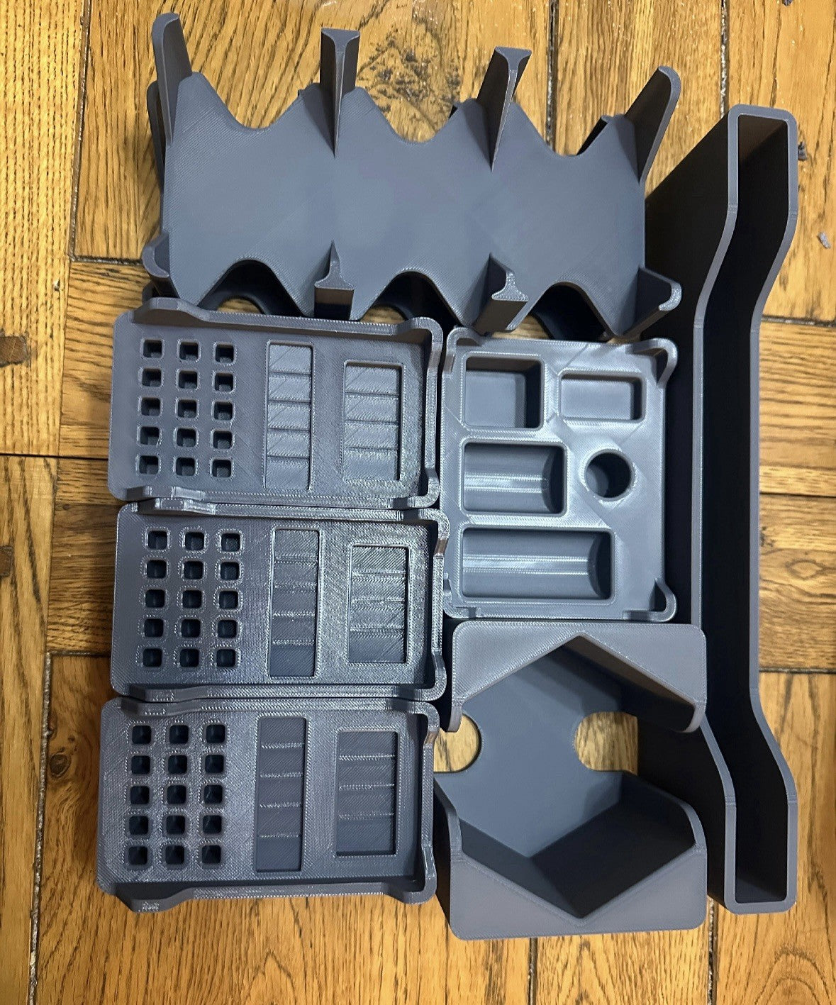 Player resource trays and card holder from complete organiser bundle