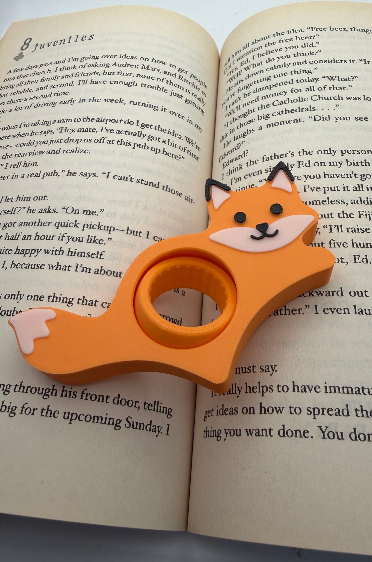 Fox Swivel Page Holder No. 4 – thumb book holder – photo 3
