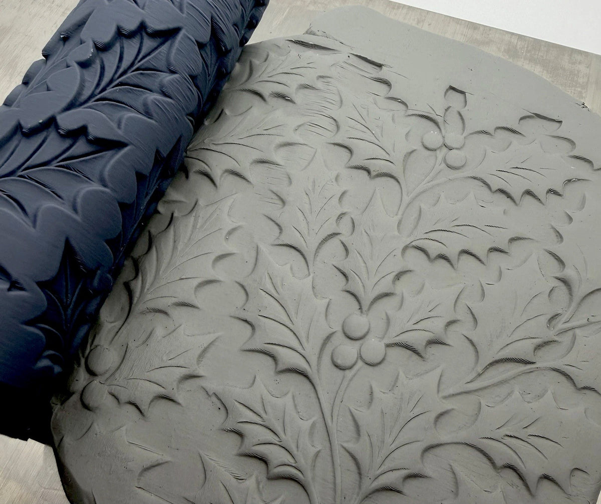 Holly Emboss Texture Roller No. 19