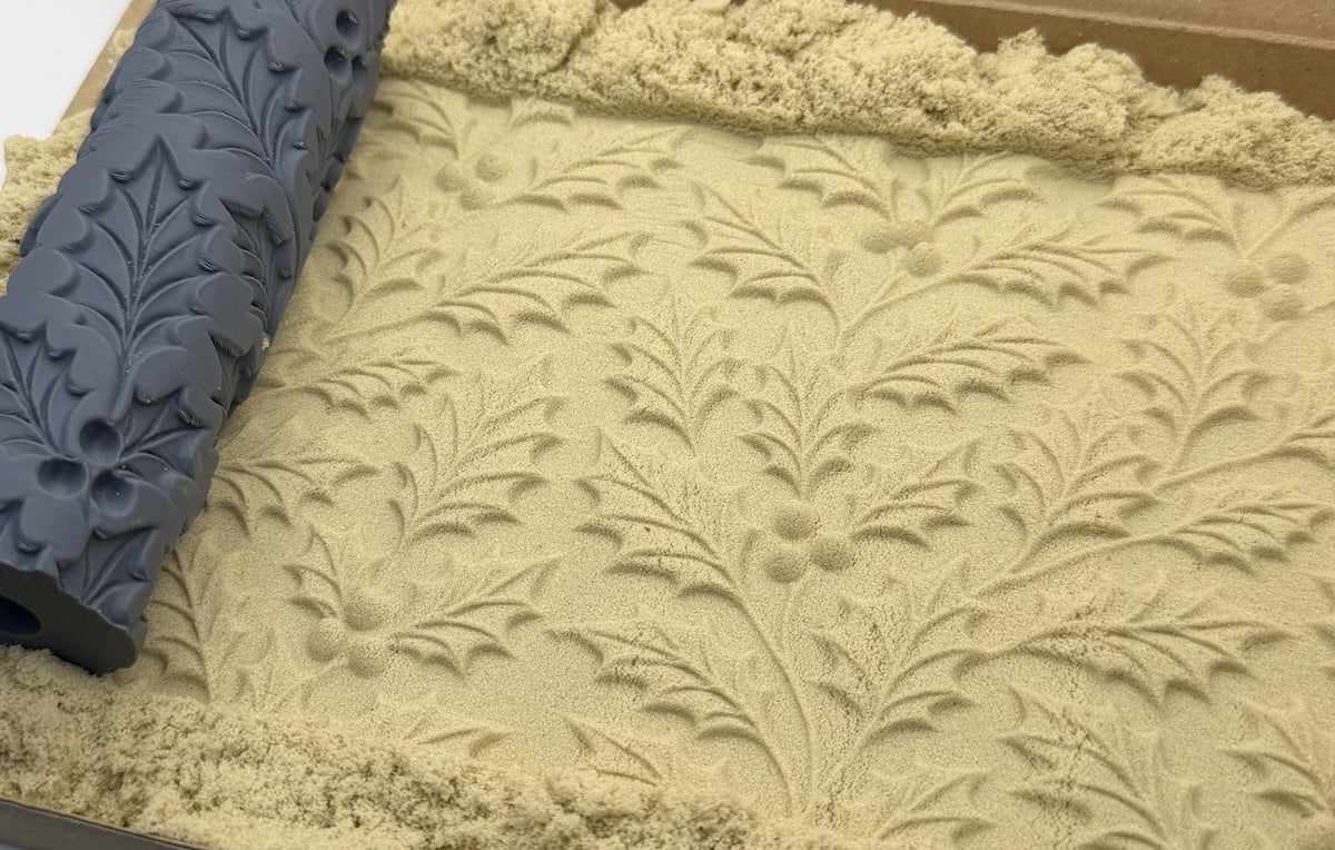 Holly Emboss Texture Roller No. 19