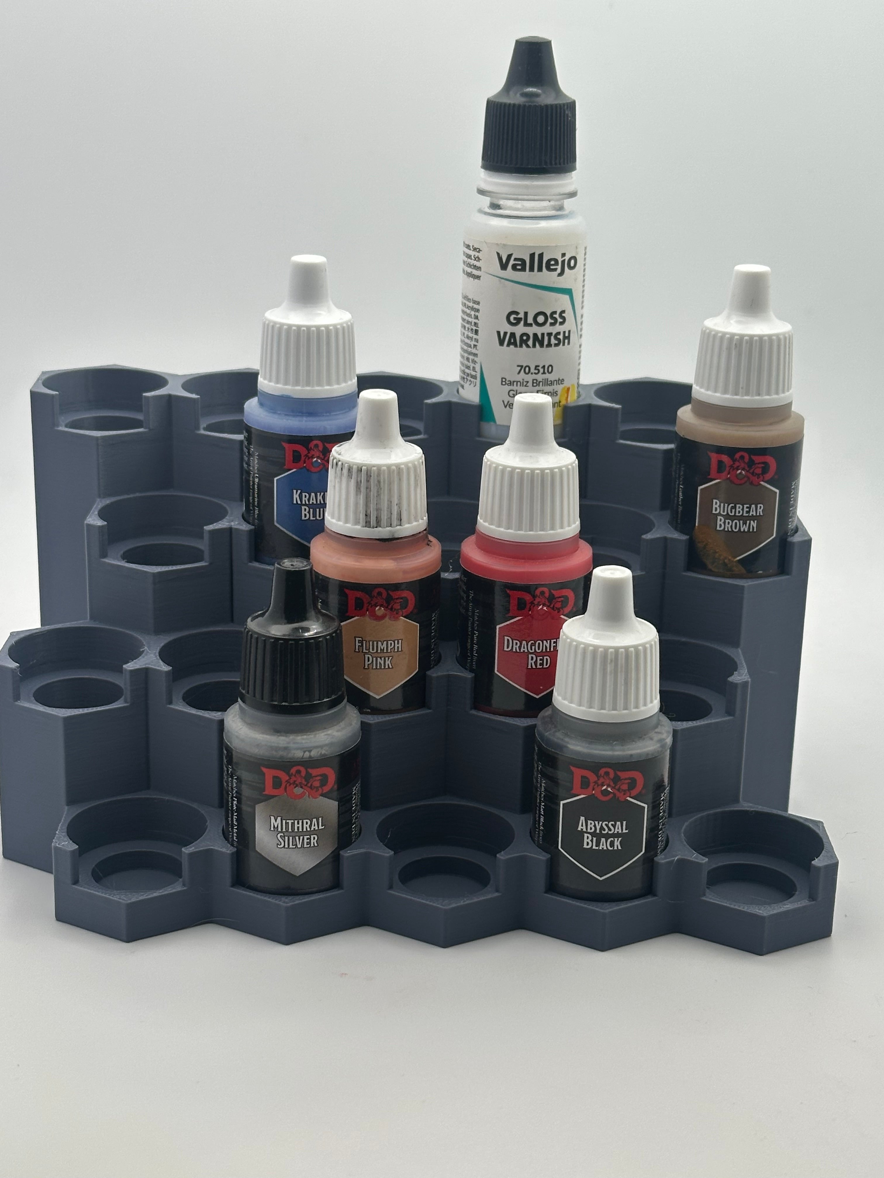 Kickstarter Modular Paint Rack Modular Paint Rack Starter Bundle 2 Straight Sections Dropper Bottle H ...