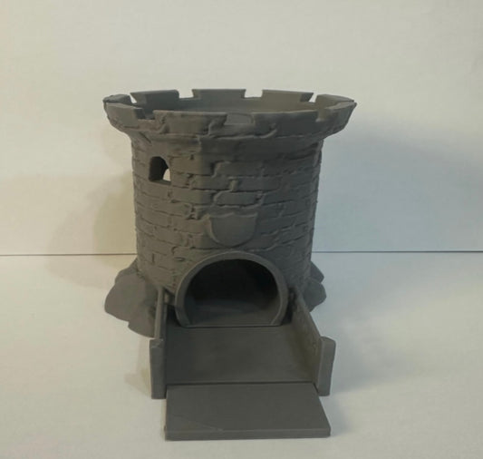 3D Printed Castle Dice Tower – Fantasy Dice Roller for Tabletop RPGs