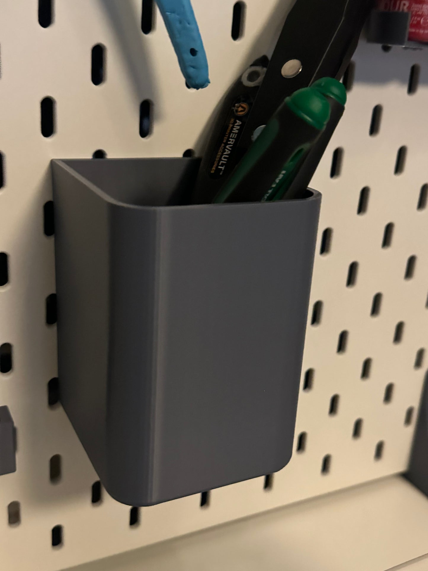 Pegboard Tool Cup Holder 2 Pack 3D Printed Workshop Storage Organizer UK Delivery Included