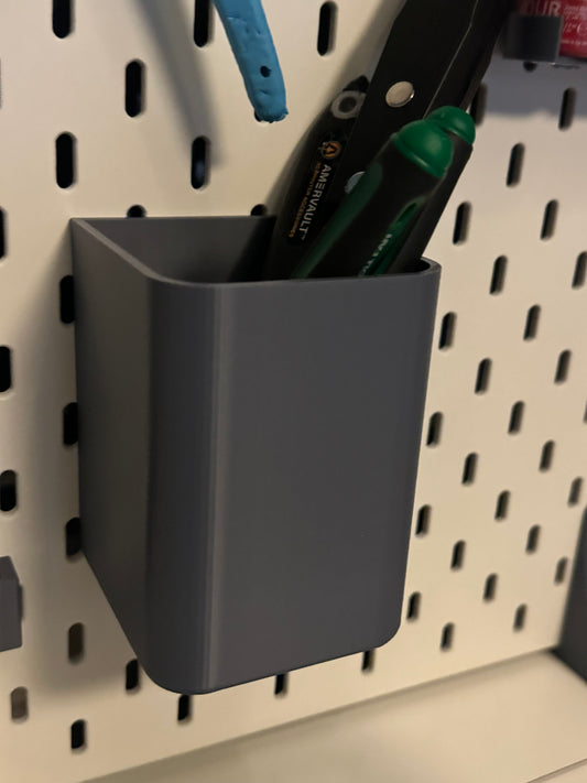 Pegboard Tool Cup Holder 2 Pack 3D Printed Workshop Storage Organizer UK Delivery Included