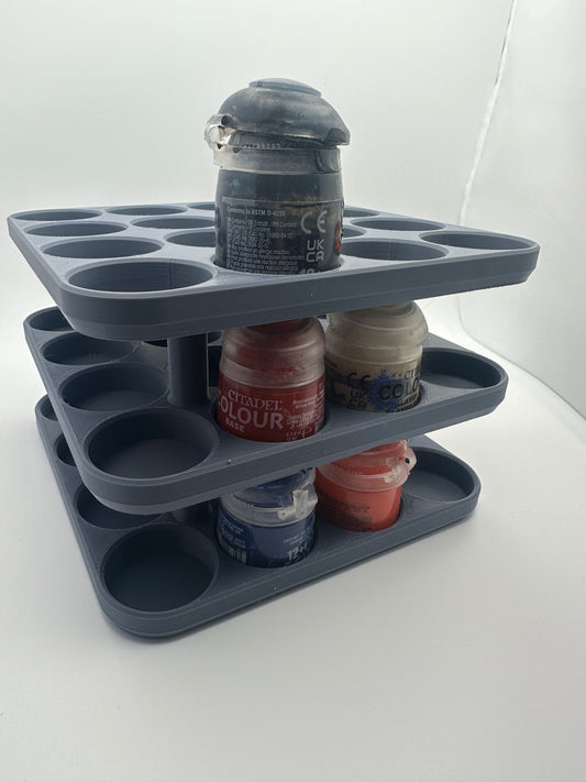 Freestanding Citadel Compatible Paint Rack – Holds 36 Paint Pots - UK delivery included.
