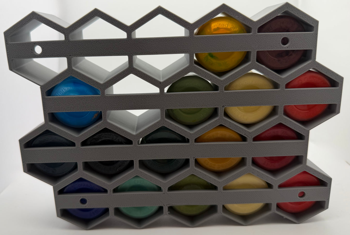 Universal Modular Paint Rack Wall Storage System for Hobby Paints