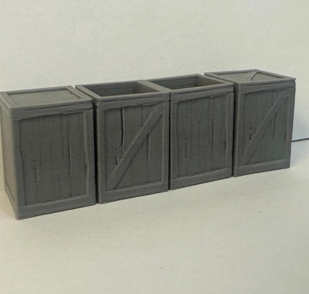 Modular Wooden Crates Scatter Terrain Set - UK delivery included.
