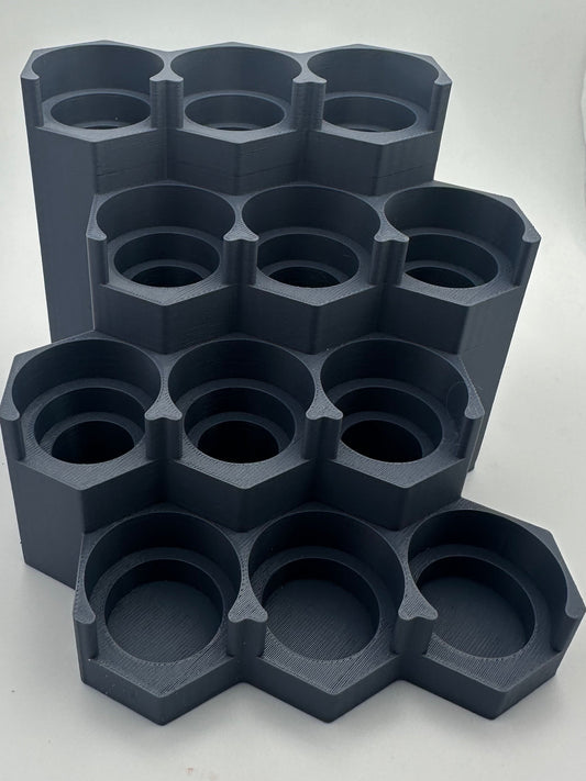 Modular 12 Slot Paint Rack Miniature Paint Holder Stackable UK Delivery Fits Citadel Vallejo Army Painter