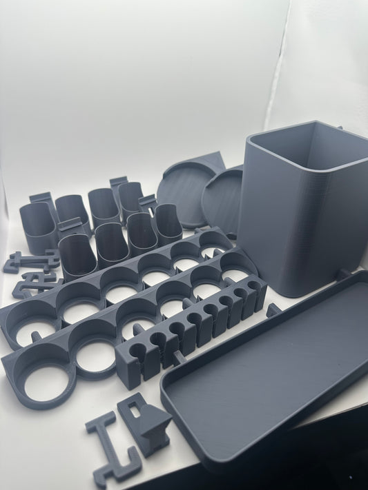 Accessory Starter Bundle for Modular Pegboard Paint Station – UK Delivery Included