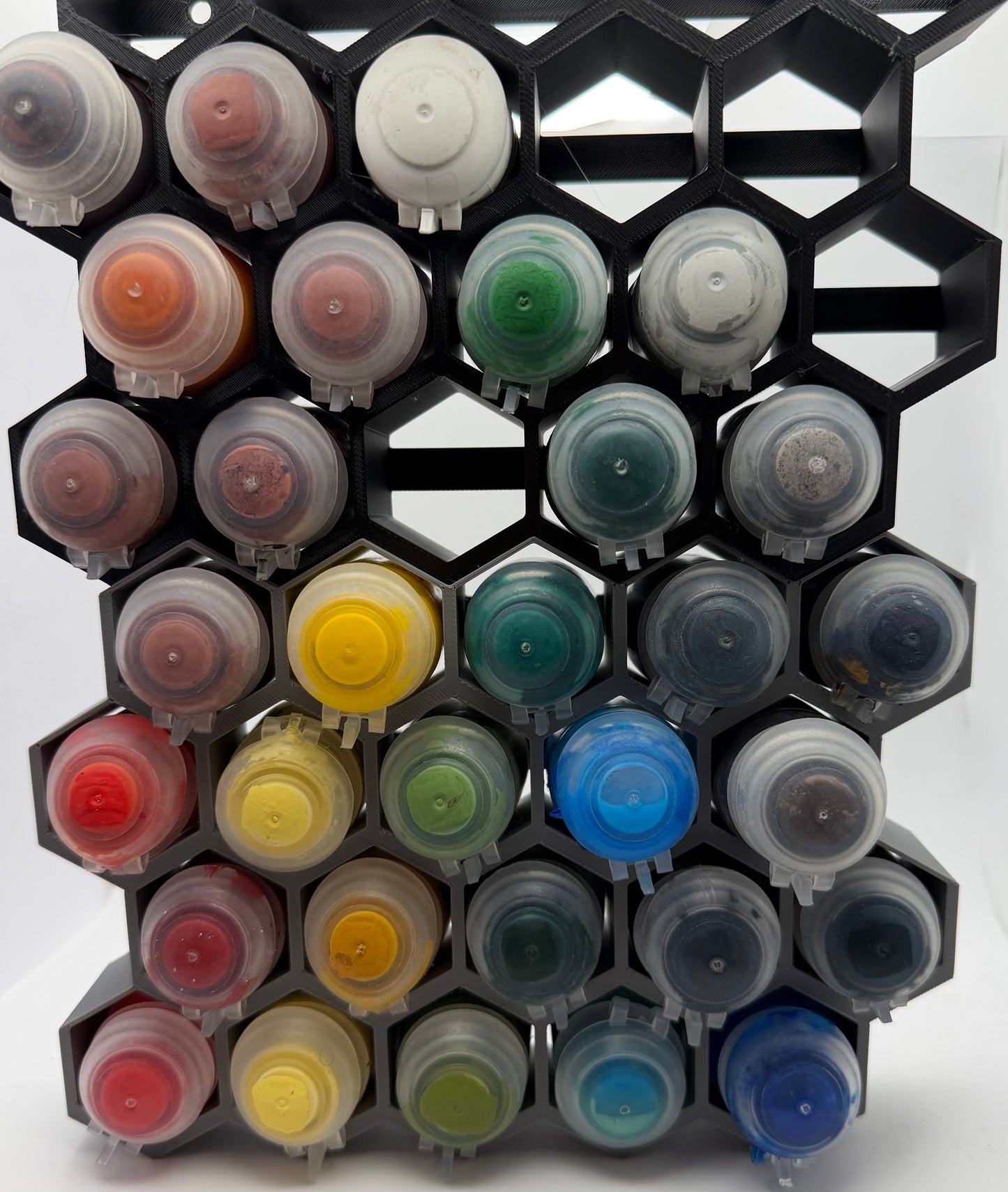 Modular Honeycomb Citadel Paint Rack | Wall Mounted & Expandable Paint Storage