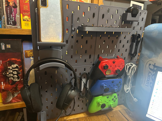 Build Your Own Modular Pegboard Gaming Organiser Bundle – Controller, Headset & Desk Setup (UK Delivery Included)