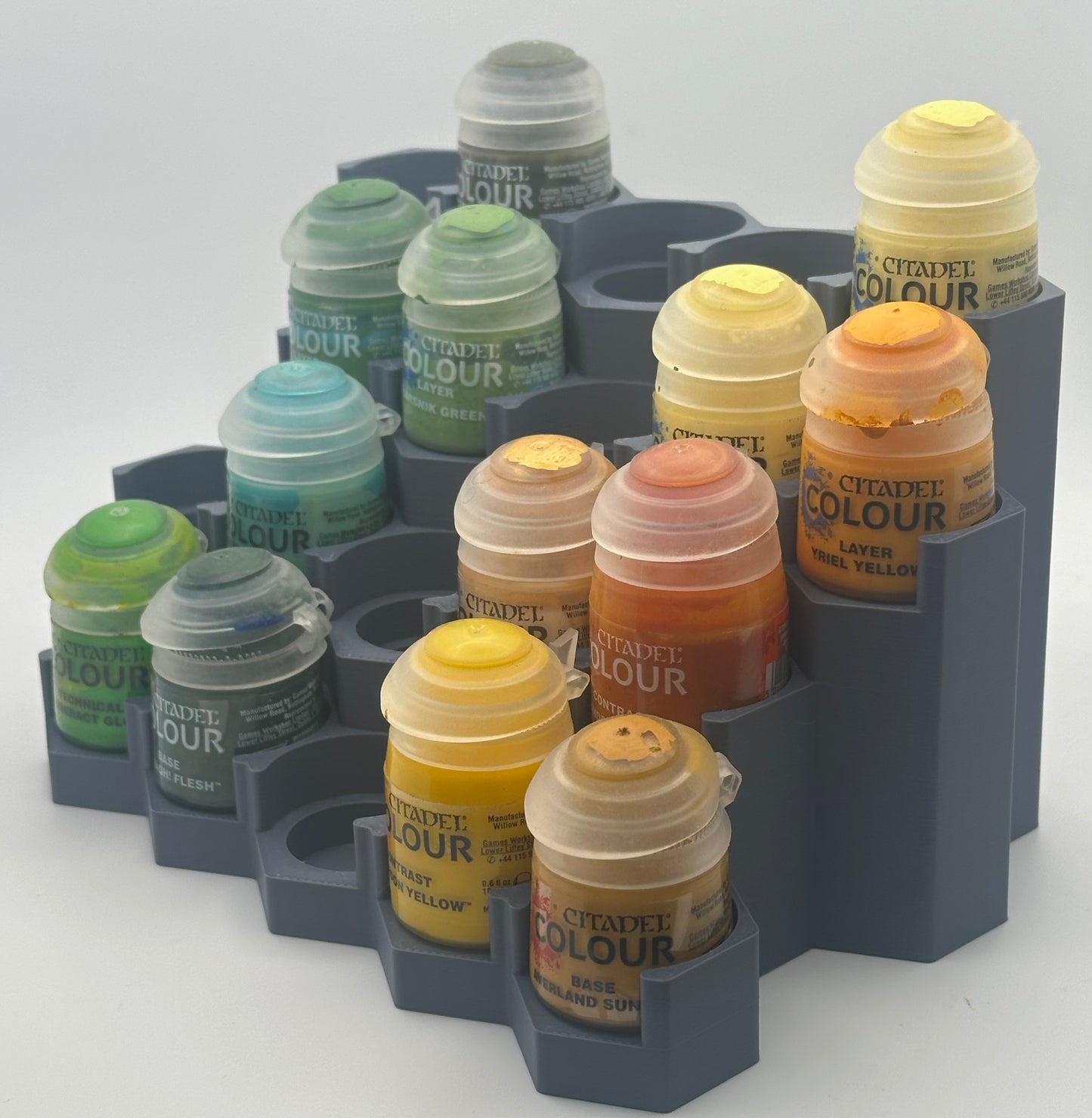 Modular Paint Rack for Citadel, Vallejo & Army Painter – 20 Paint Capacity Module – Expandable Miniature Paint Storage
