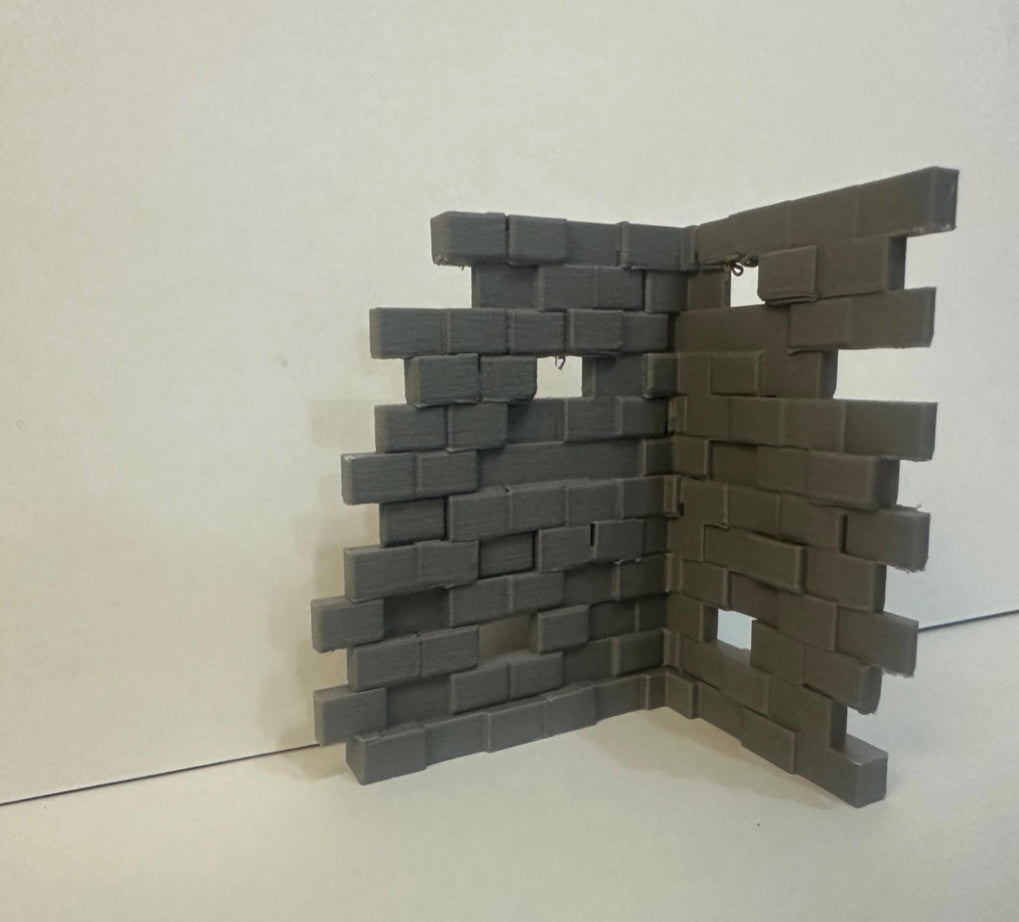Modular Ruined Stone Wall Corners – Line of Sight Blocking Wargaming Terrain - UK delivery included.