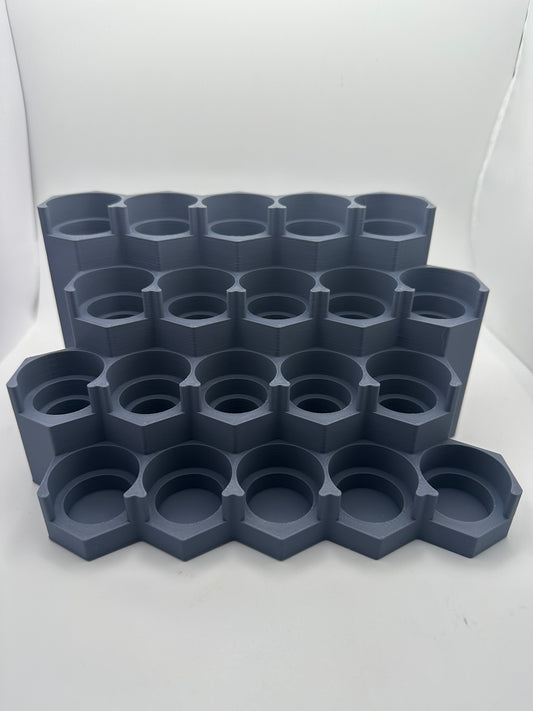 Modular Paint Rack for Citadel, Vallejo & Army Painter – 20 Paint Desk Organizer – Tabletop Miniature Painting Storage – UK Delivery