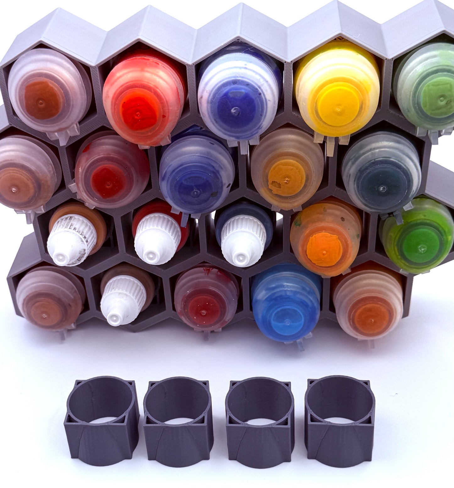 Universal Modular Paint Rack Wall Storage System for Hobby Paints