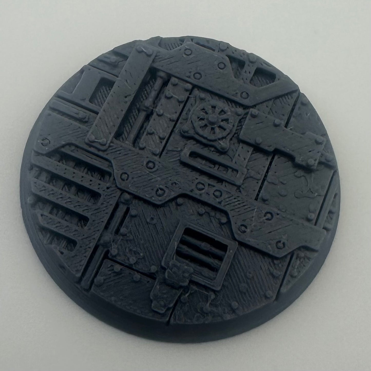 Industrial Detail Bases – Metric Patterned Round Bases Set of 6 - UK delivery included - UK delivery included.