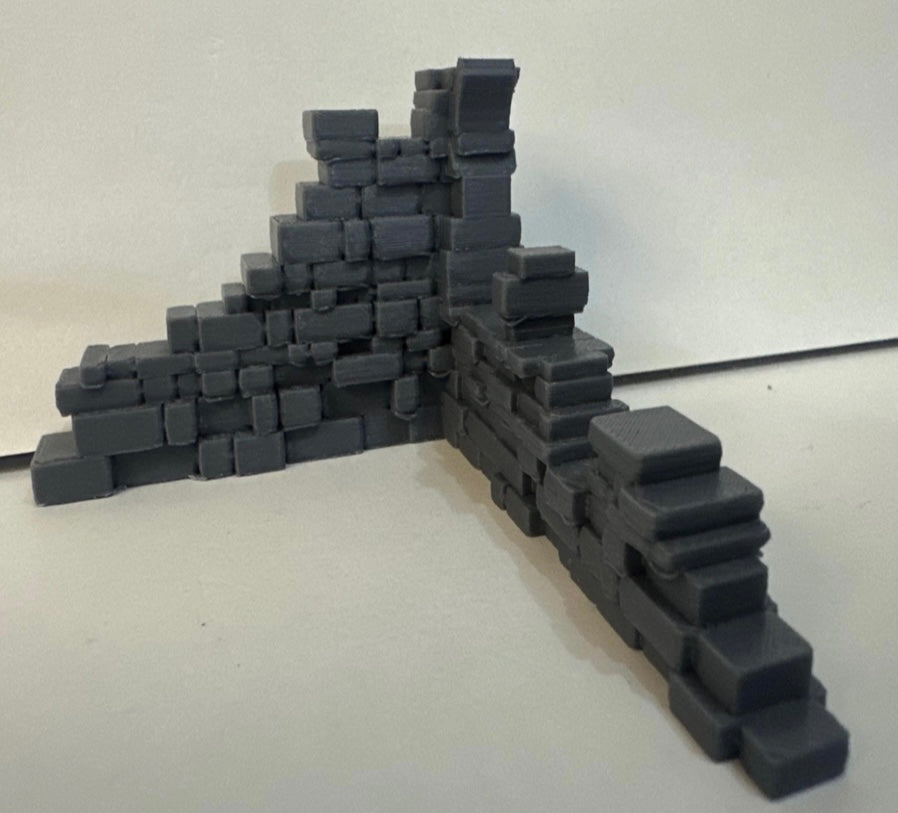 Modular Ruined Stone Wall Starter Bundle – Tabletop RPG & Fantasy Terrain - UK delivery included.