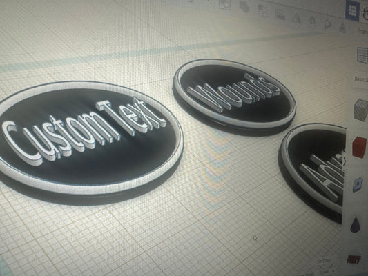 Custom Tabletop Gaming Tokens -  Personalised Set (10, 15 or 25) - UK Delivery Included.