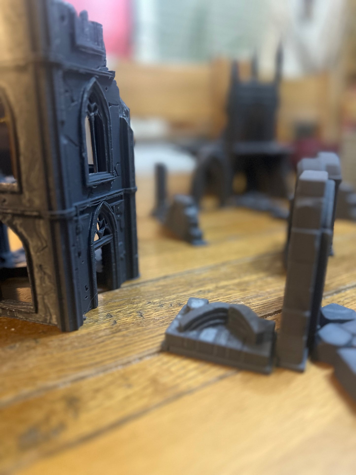 Gothic Ruins Terrain Set – Modular Two-Building Bundle – UK Delivery Included