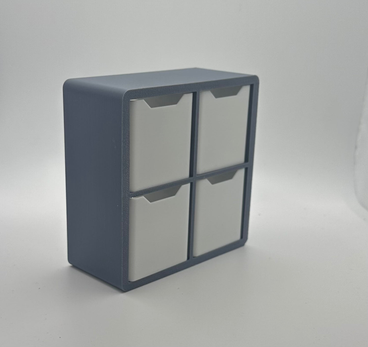 Miniature 4-Cube Dollhouse Storage Shelf with Storage Boxes - UK delivery included.