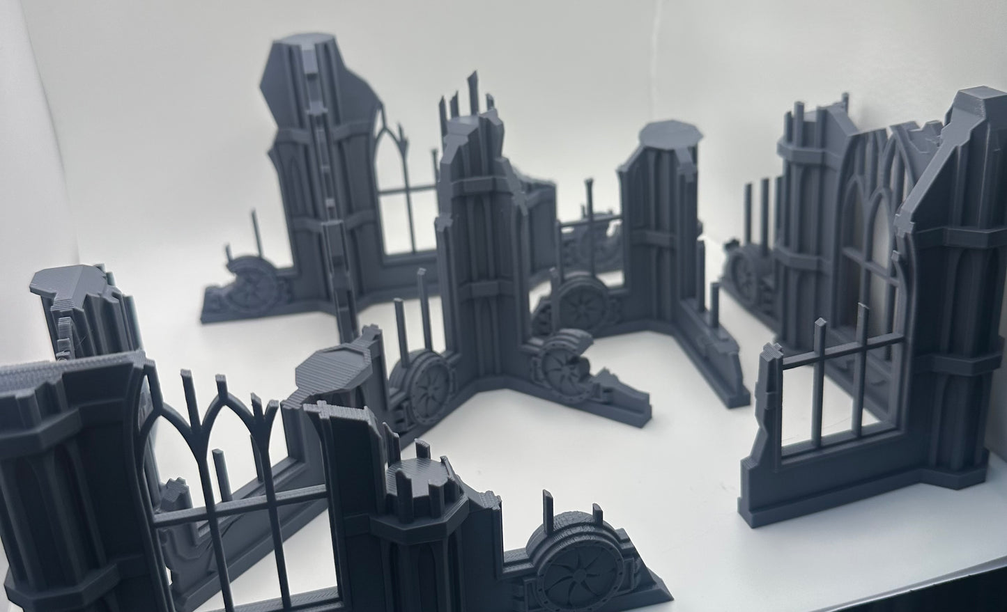 Modular Gothic Cathedral Ruins – 6-Piece Tabletop Terrain Set - UK delivery included.