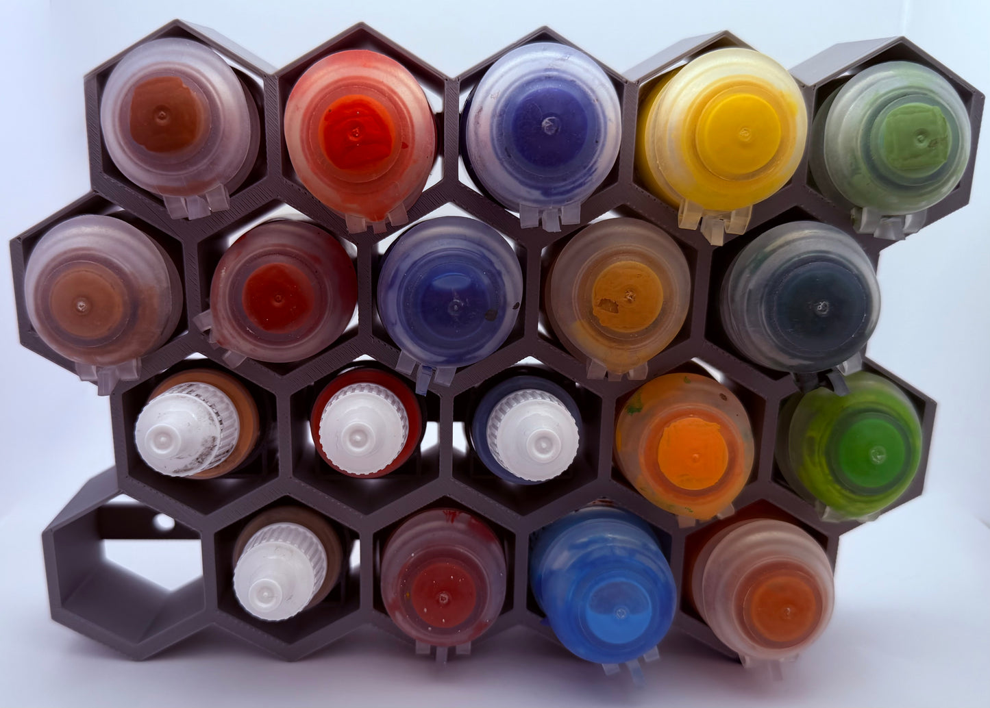 Universal Modular Paint Rack Wall Storage System for Hobby Paints