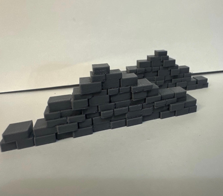 Modular Ruined Stone Wall Starter Bundle – Tabletop RPG & Fantasy Terrain - UK delivery included.