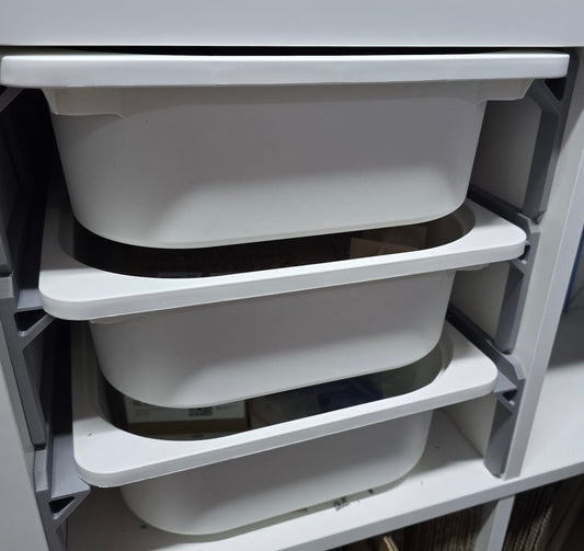 IKEA Kallax Trofast Drawer Adapter Brackets – 3 Drawer Conversion Set - UK delivery included.