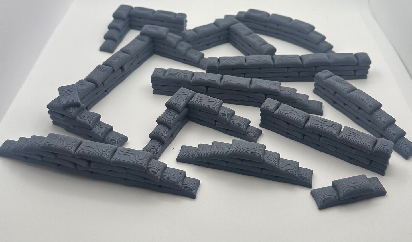 Modular Sandbag Terrain Set – 24 Piece Line of Sight Blocking Cover - UK delivery included.