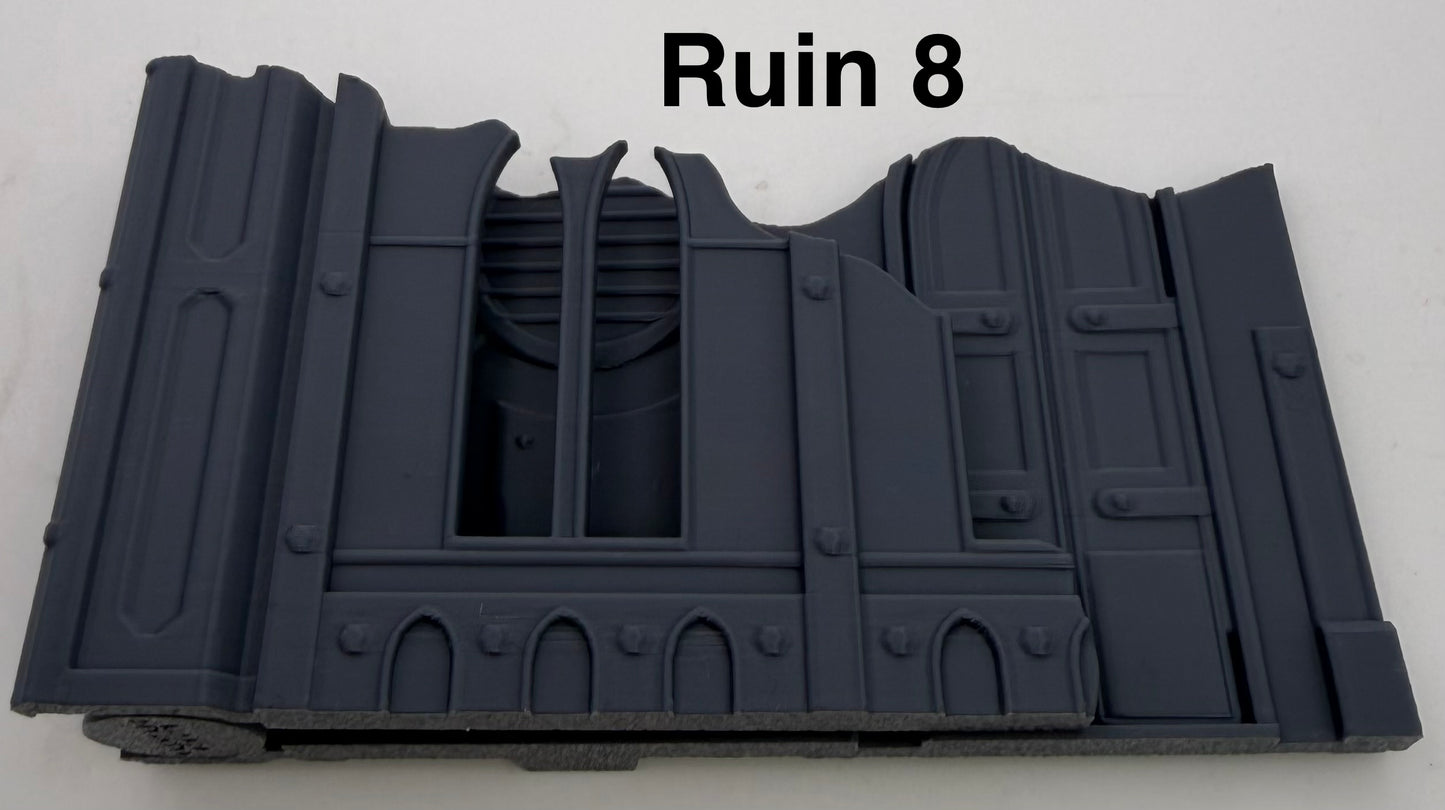 Foldable 11th Edition Compatible Terrain Set | With or Without Footprints