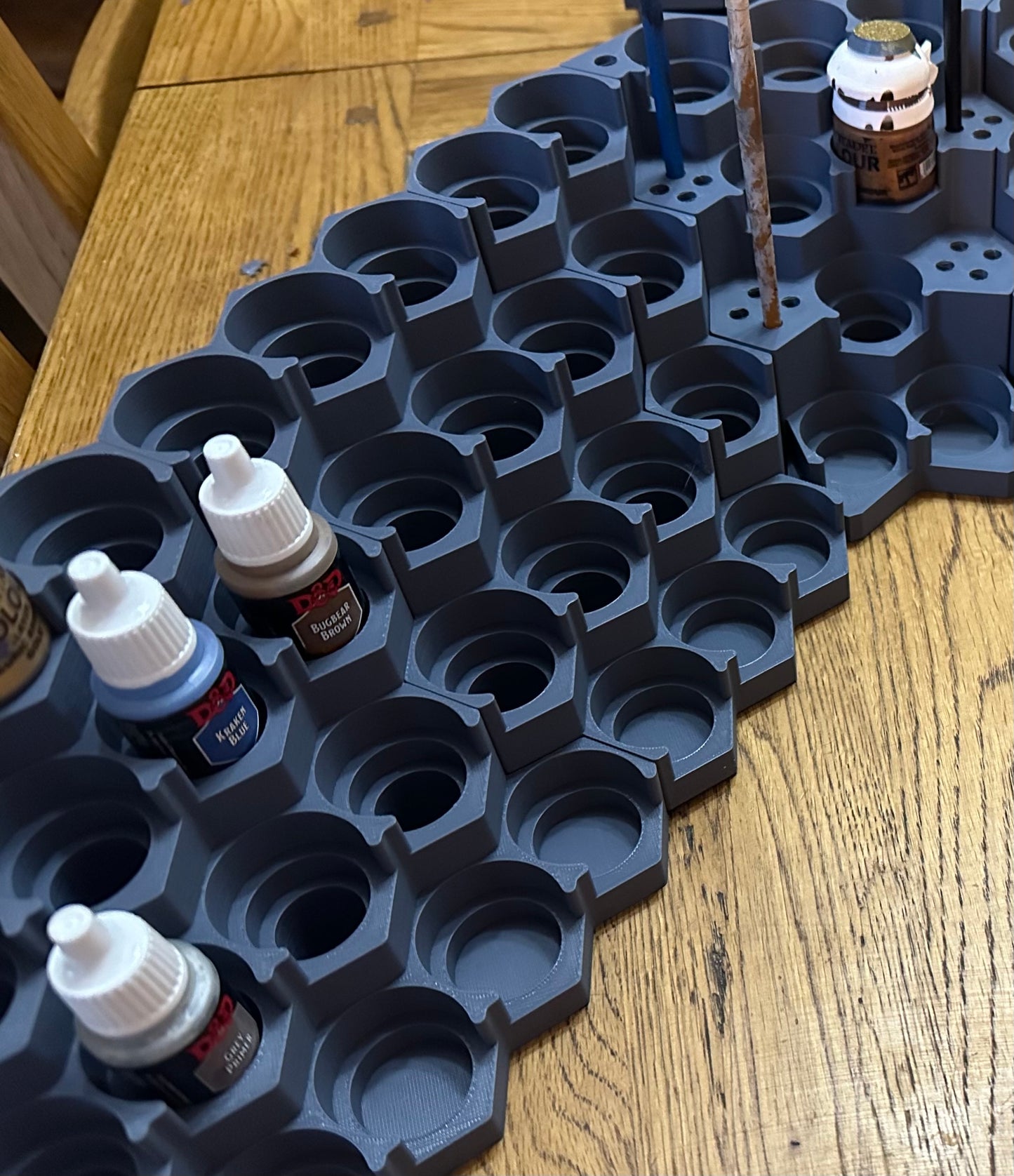 Modular Paint Station Starter Set with Brush Holder – 54 Paint Capacity – Citadel Vallejo Army Painter Compatible