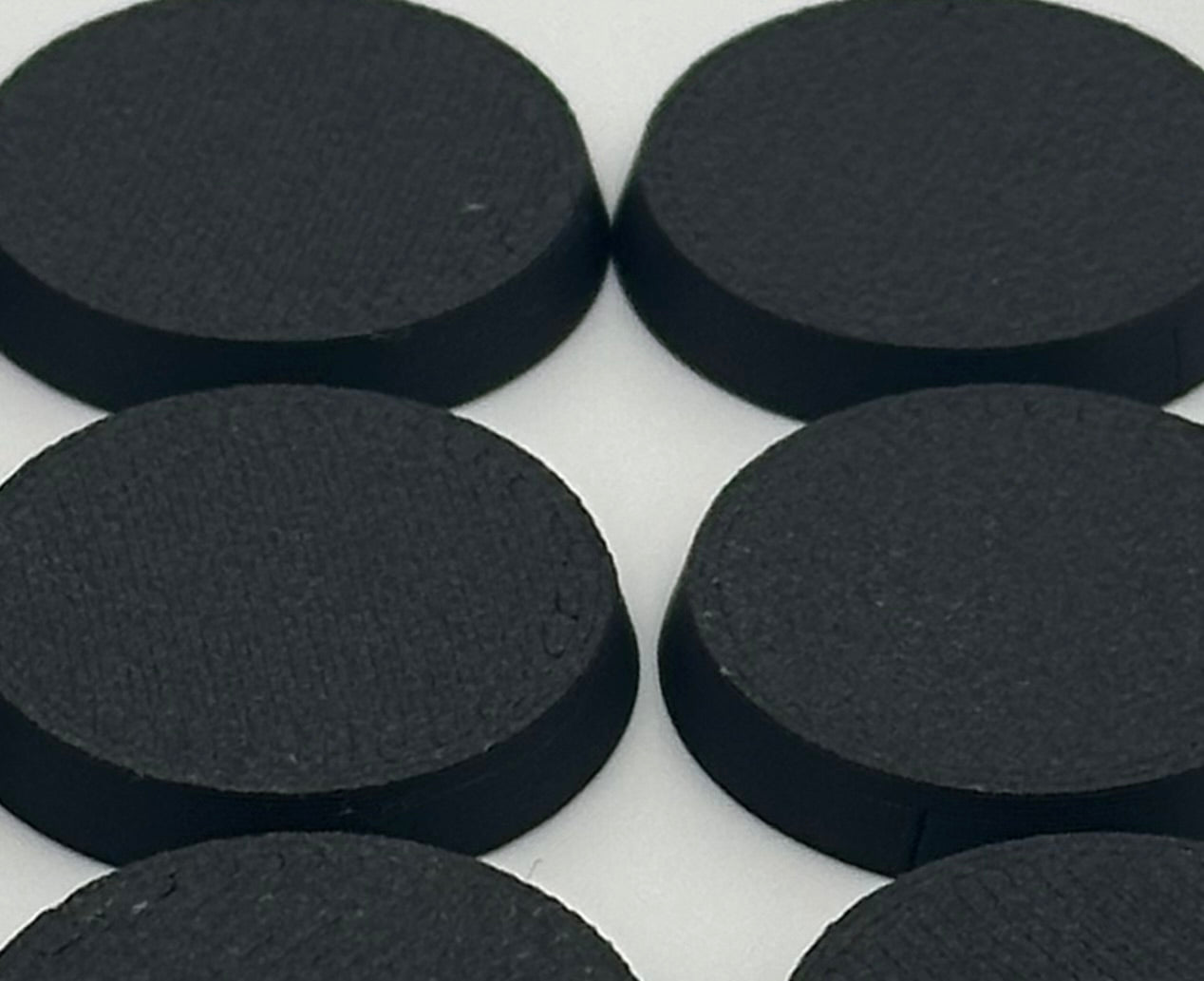 Round Bases – 6-Pack Tabletop Miniature Bases (Multiple Sizes) – UK Delivery Included
