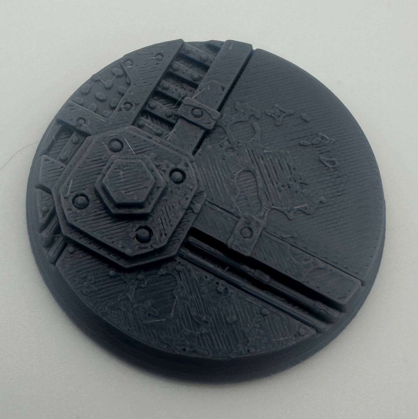 Industrial Detail Bases – Metric Patterned Round Bases Set of 6 - UK delivery included - UK delivery included.