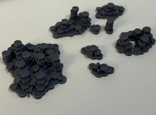 Coin Pile Scatter Terrain Set – 3D Printed Treasure for Tabletop RPGs - UK delivery included.
