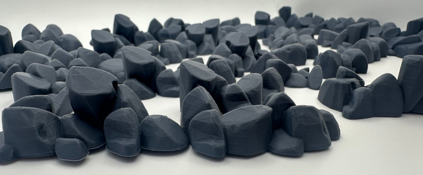 Large Rock Scatter Terrain Bundle – Tabletop Wargaming Scenery – UK Delivery Included