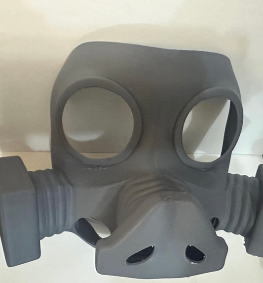 Sci-Fi Gas Mask Helmet Front – Steampunk & Post-Apocalyptic Cosplay Prop - UK delivery included.