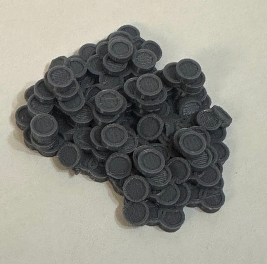 Coin Pile Scatter Terrain Set – 3D Printed Treasure for Tabletop RPGs - UK delivery included.